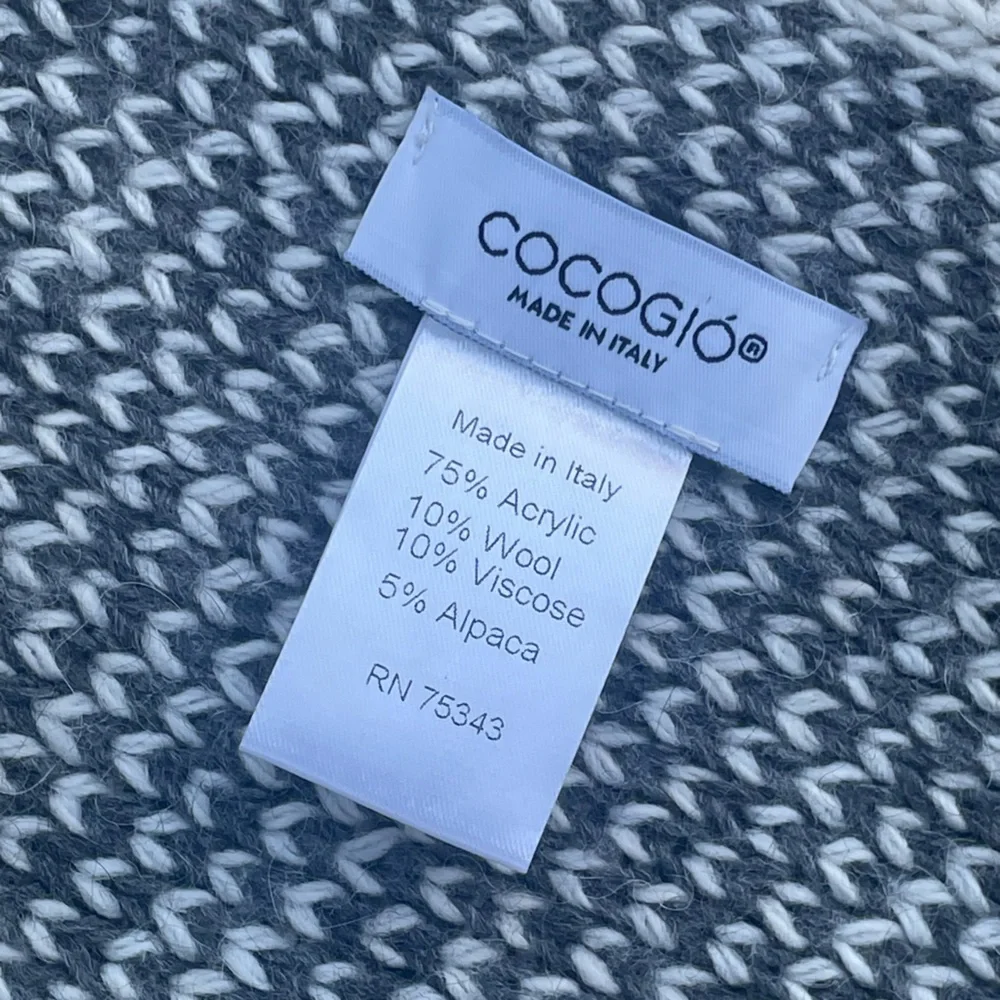 Cocogio Italian Wool/Alpaca‎ Throw, 66”L x 44W, EUC
